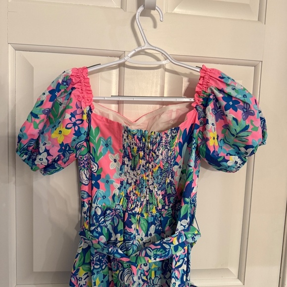 New Lilly Pulitzer Zalie Midi Dress in Borealis Blue Social Sunset 31744 - Picture 9 of 16